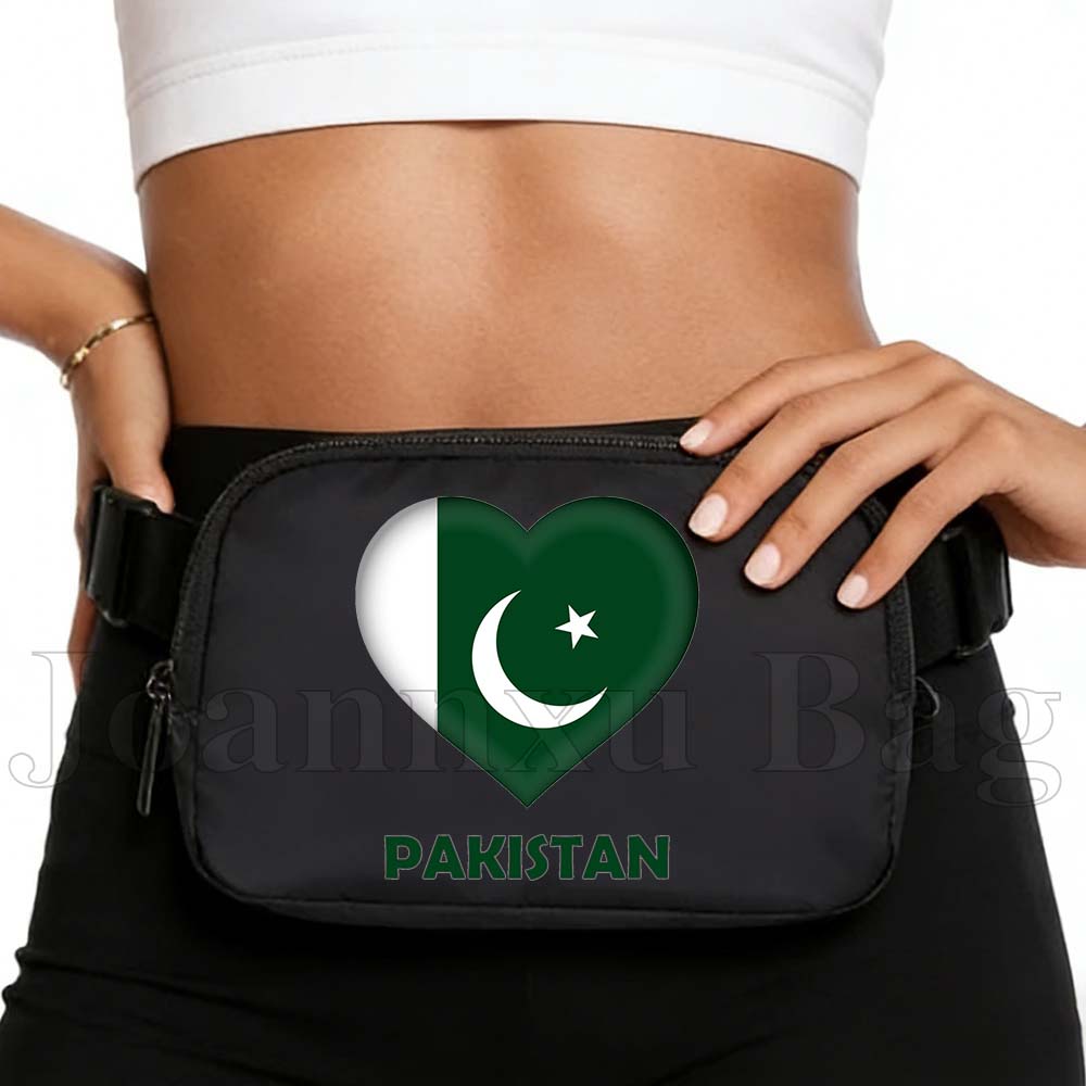Women Bags Pakistan - Tas Pinggang Ponsel Motif Bendera Pakistan,