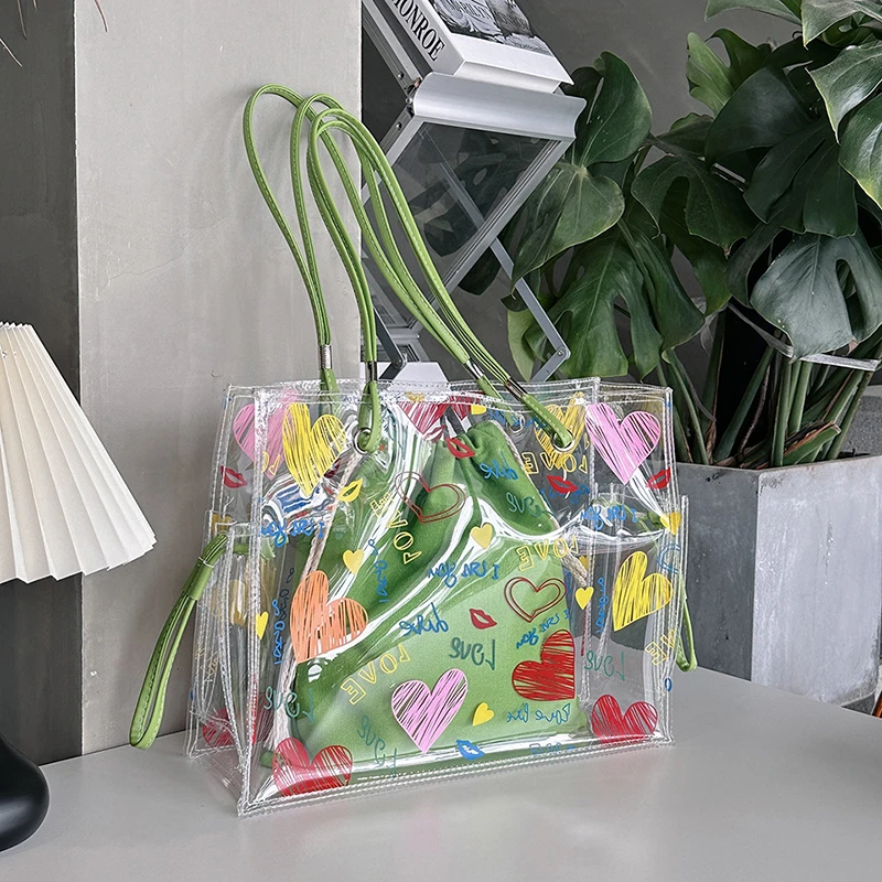 Jelly Bag Clear Pvc - Tas Transparan Musim Panas Desain Pola