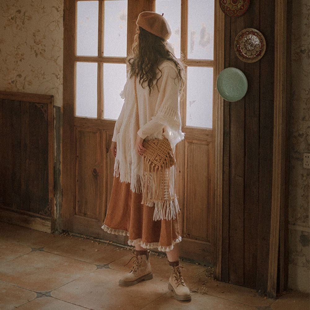 Woven Straw Bag - Tas Jerami Tenun Gaya Etnik Warna