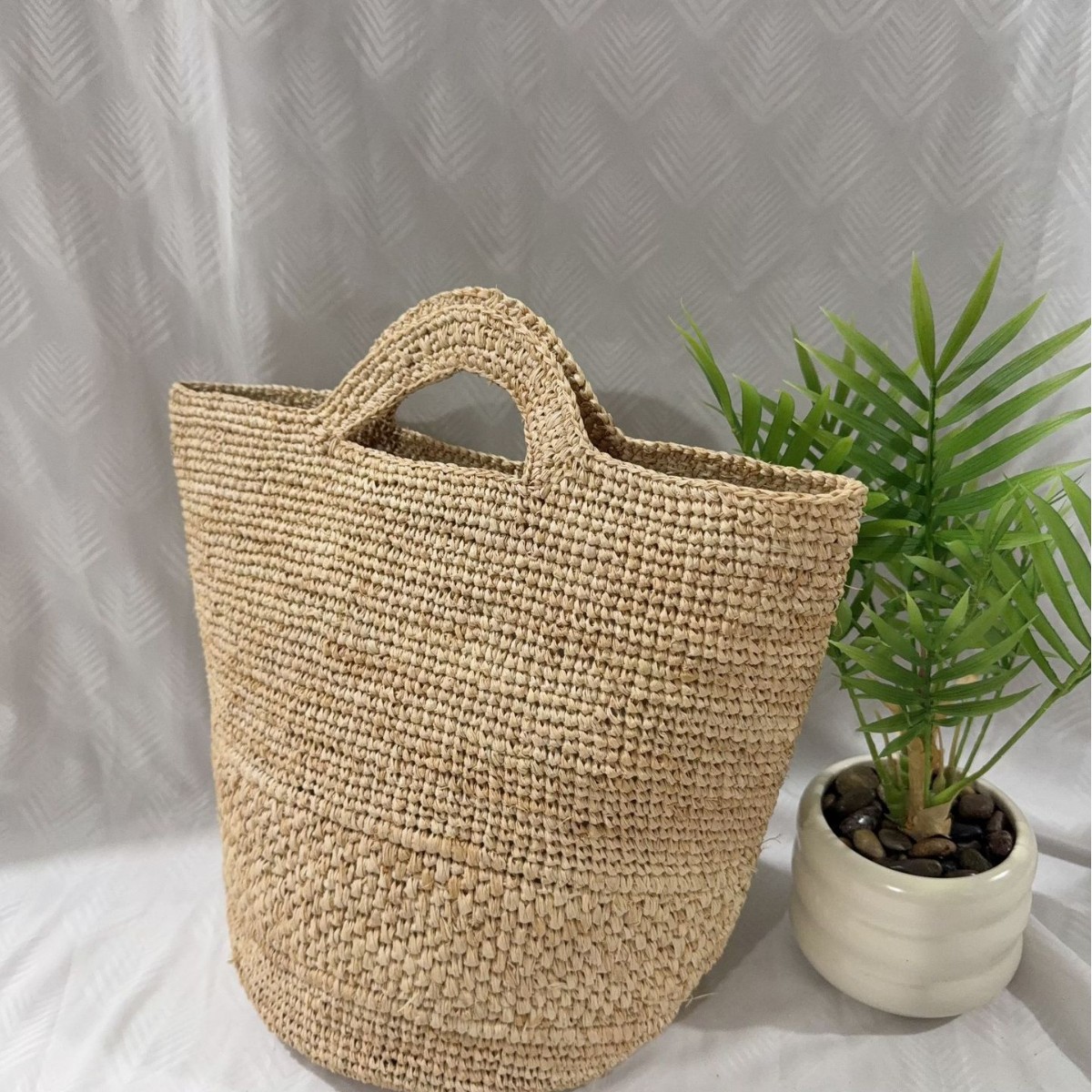 Woven Straw Bag - Tas Jerami Bohemian Raffia Buatan Tangan,