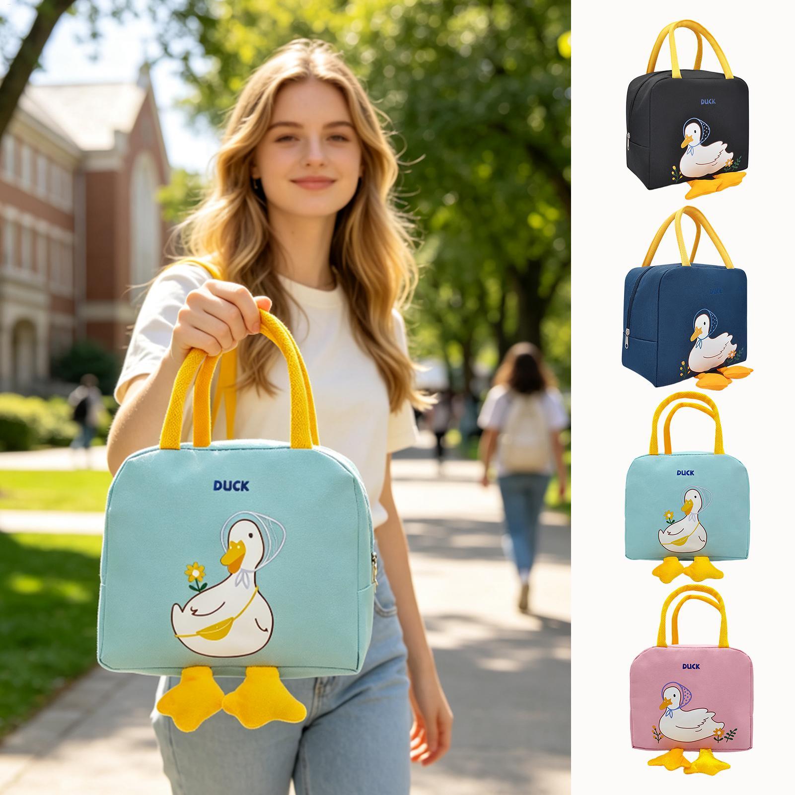 Women'S Work Bags Designer - Tas Makan Siang Desain Bebek Lucu,