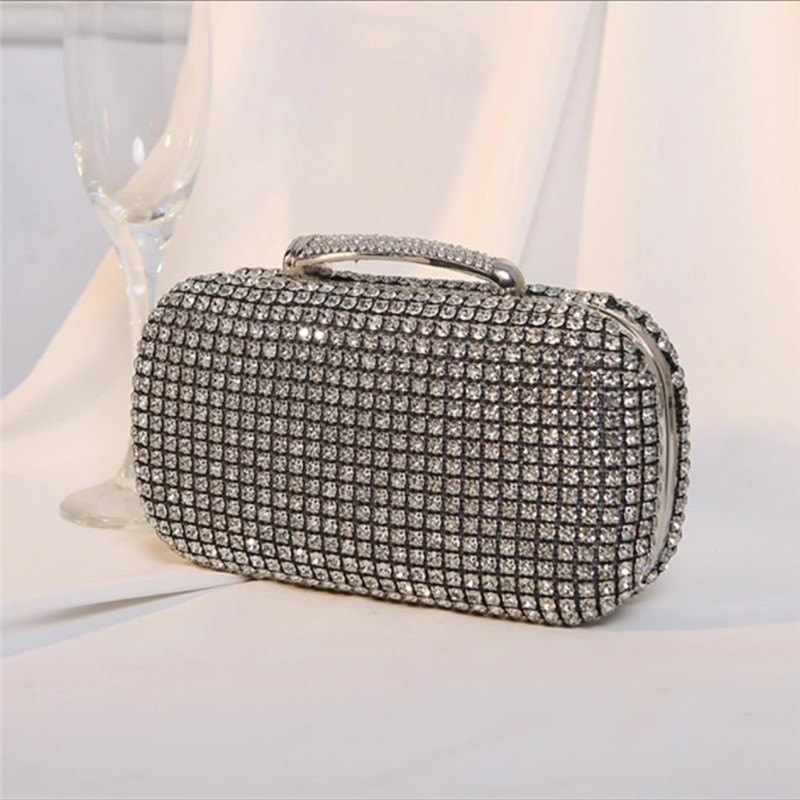 Women Bags Golden - Tas Pesta Malam Mewah Berlian Kristal