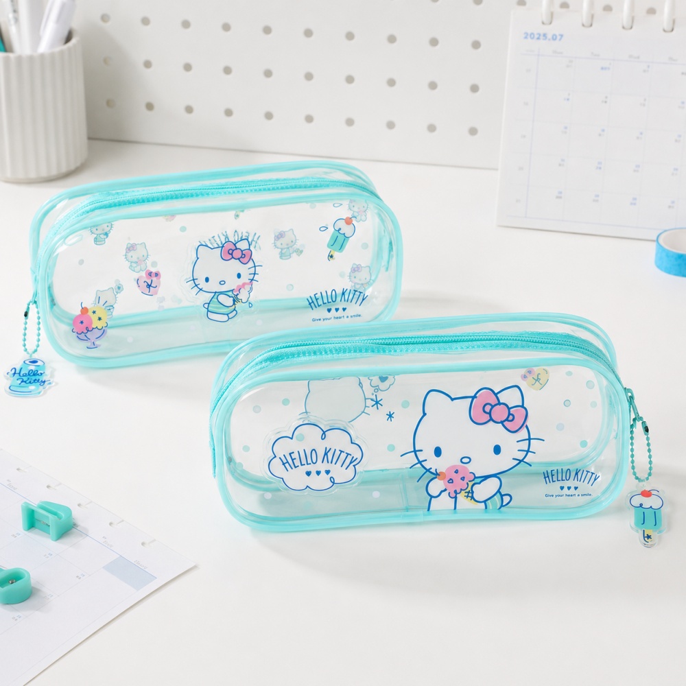 Jelly Bag Clear Pvc - Hello Kitty Sanrio Kotak Pensil Jelly