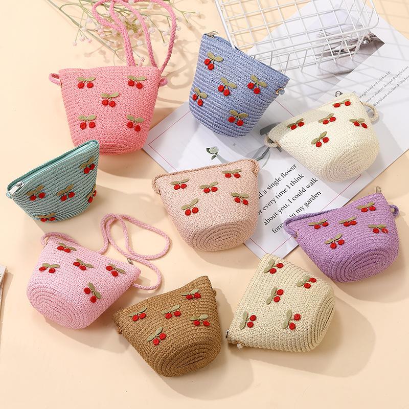Woven Straw Bag - Tas Anyaman Jerami Lipat Anak Perempuan
