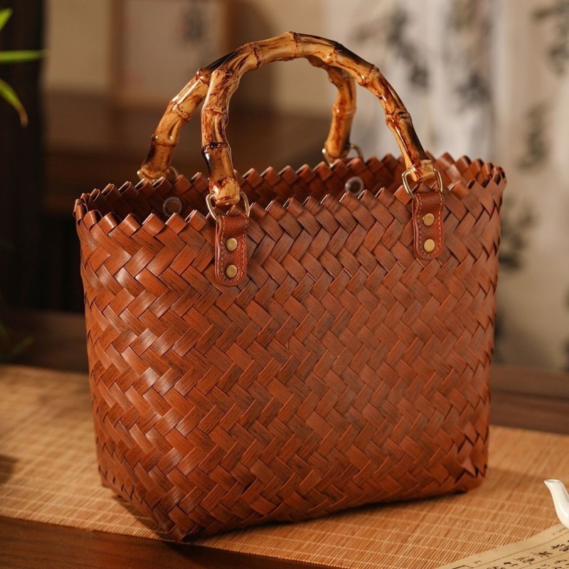 Woven Straw Bag - Tas Tangan Buatan Tangan Murni, Tas