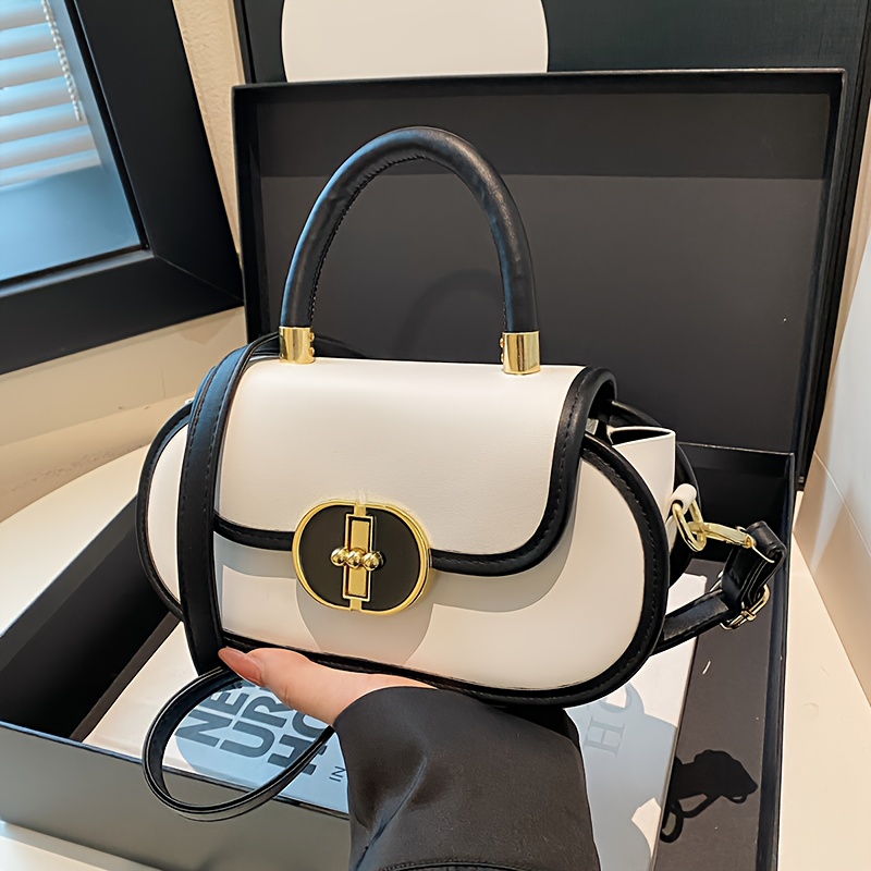 Women'S Work Bags Designer - Tas Selempang Wanita Elegan Bentuk Kotak