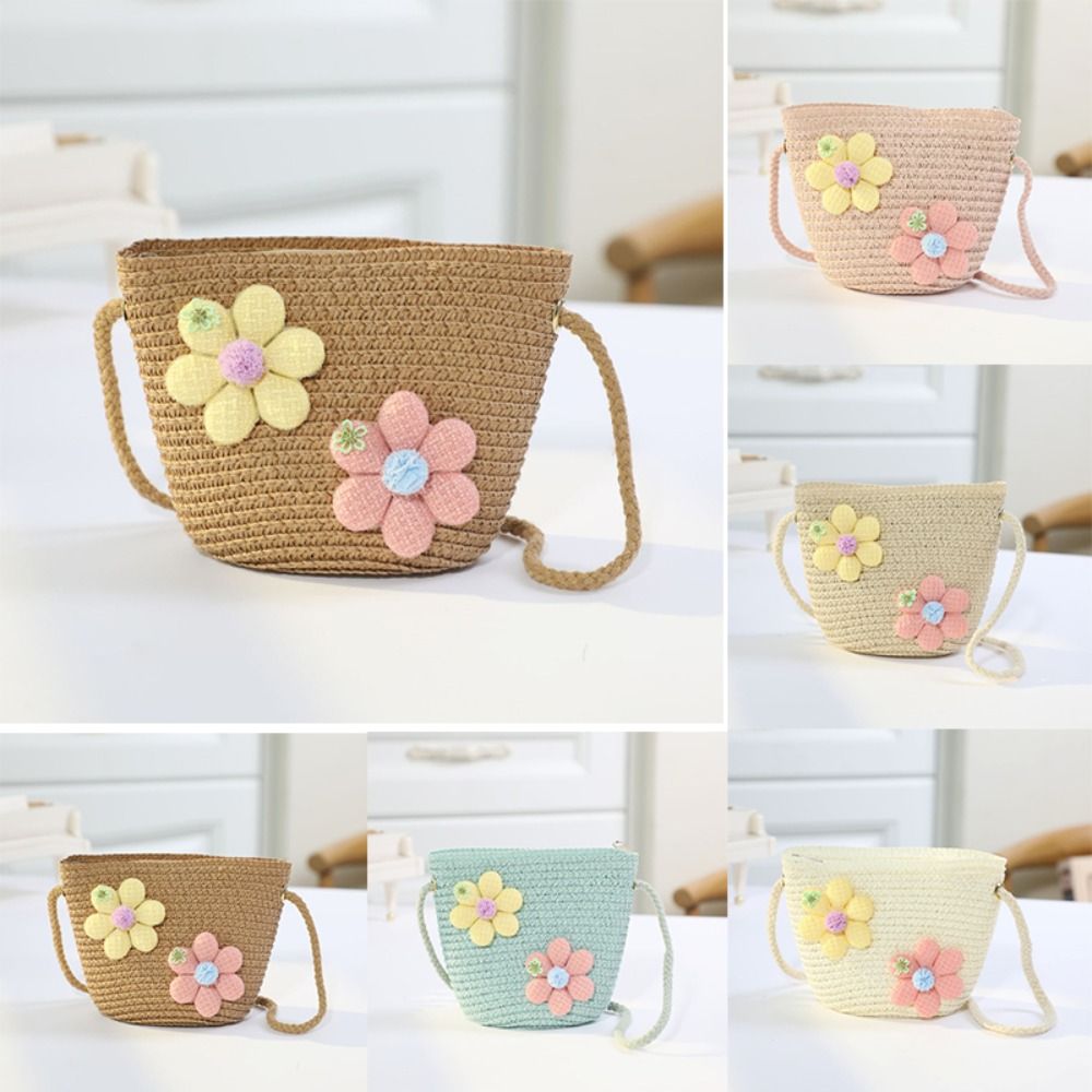 Tas Jerami Bunga Anyaman Tanga - Woven Straw Bag ulasan dan harga