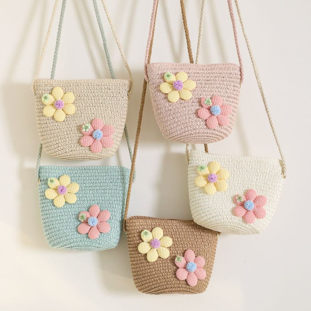 Tas Jerami Bunga Anyaman Tanga - Woven Straw Bag ulasan dan harga