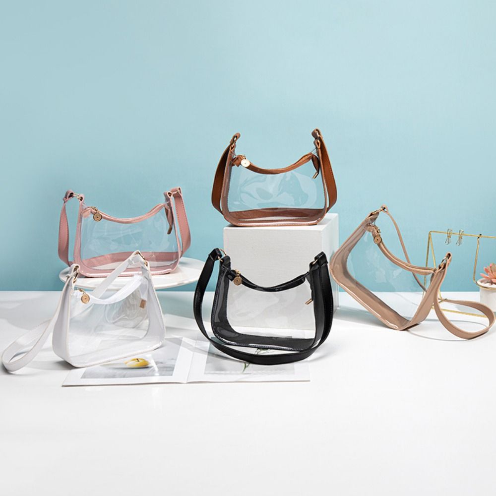 Tas Selempang Tahan Air Sederh - Jelly Bag Clear Pvc ulasan dan harga