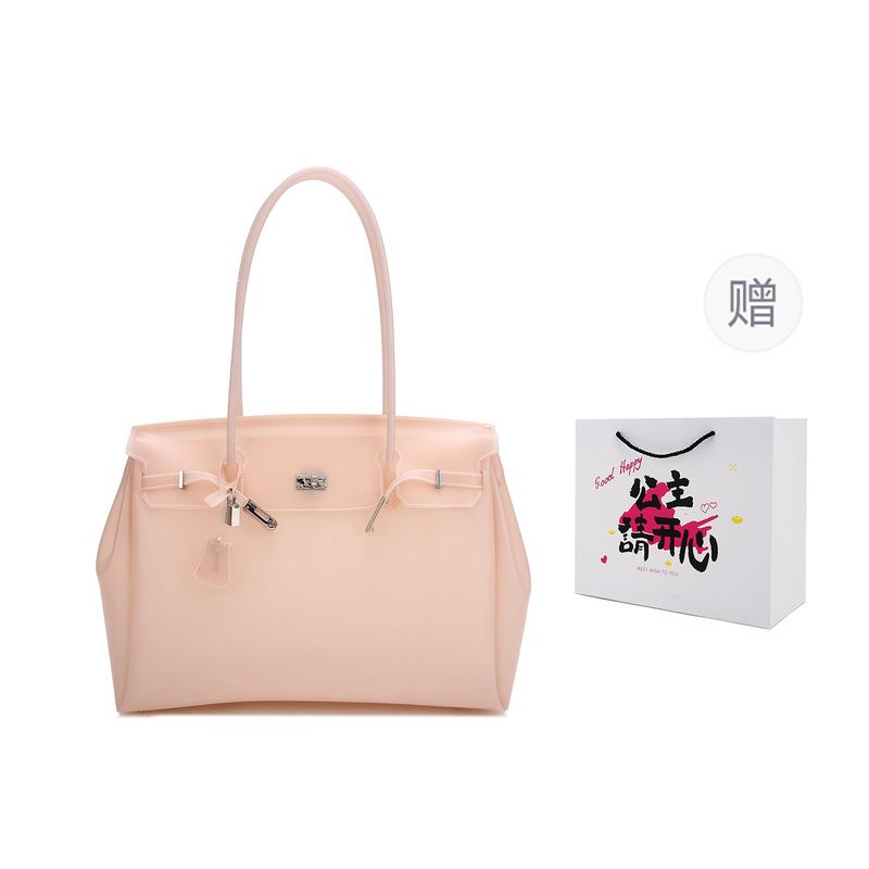 Tas Tote PVC Transparan Polka  - Jelly Bag Clear Pvc ulasan dan harga