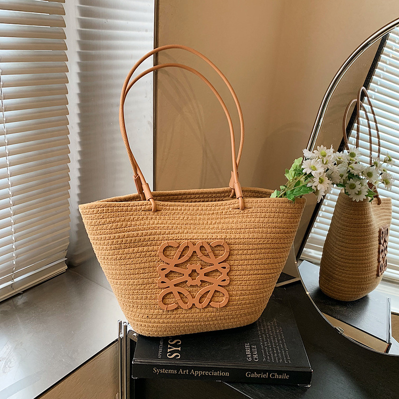 Tas Tangan Wanita Model Keranj - Woven Straw Bag ulasan dan harga