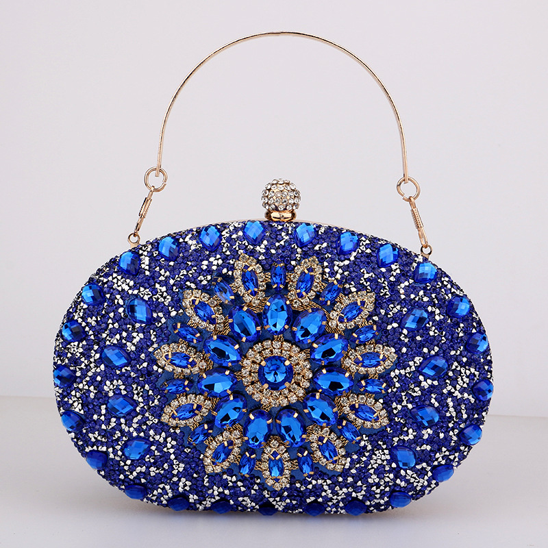 Berlian kristal wanita Make Up - Women Bags Golden ulasan dan harga
