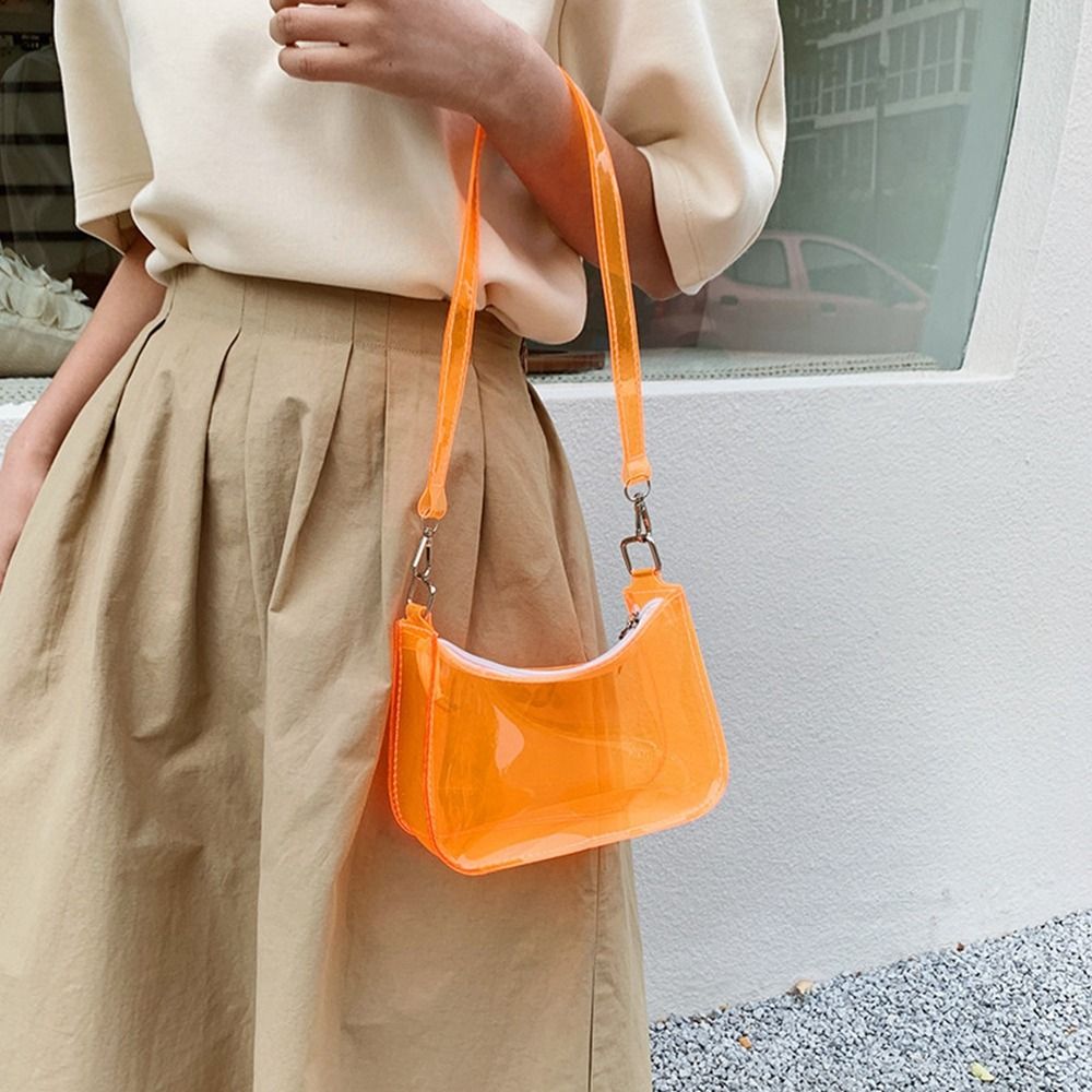 Tas Bahu Transparan PVC Warna  - Jelly Bag Clear Pvc ulasan dan harga