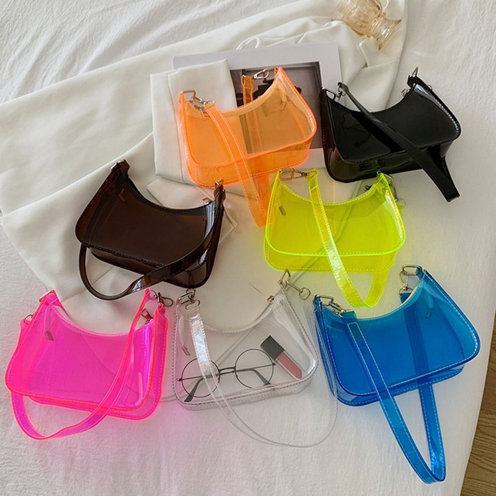 Tas Bahu Transparan PVC Warna  - Jelly Bag Clear Pvc ulasan dan harga