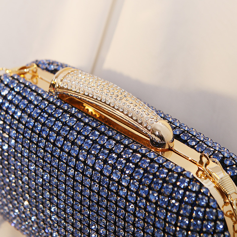 Tas Pesta Malam Mewah Berlian  - Women Bags Golden ulasan dan harga