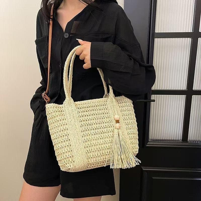 Tas Selempang Wanita Gaya Baru - Woven Straw Bag ulasan dan harga