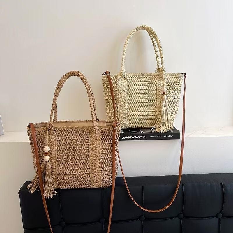 Tas Selempang Wanita Gaya Baru - Woven Straw Bag ulasan dan harga
