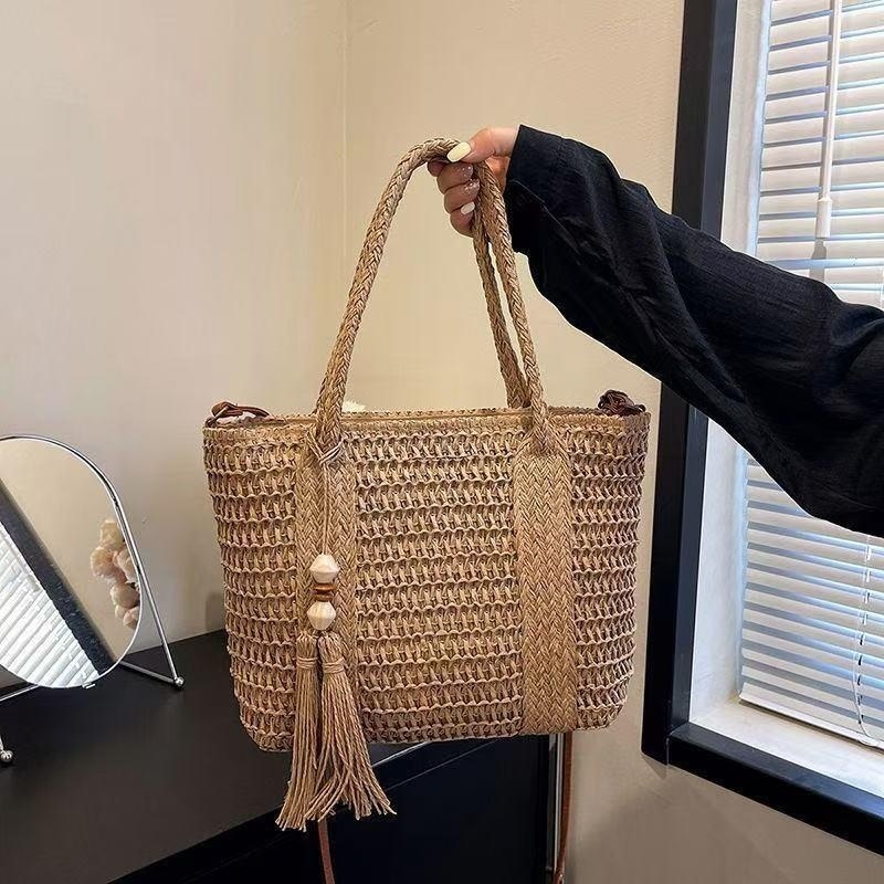 Tas Selempang Wanita Gaya Baru - Woven Straw Bag ulasan dan harga