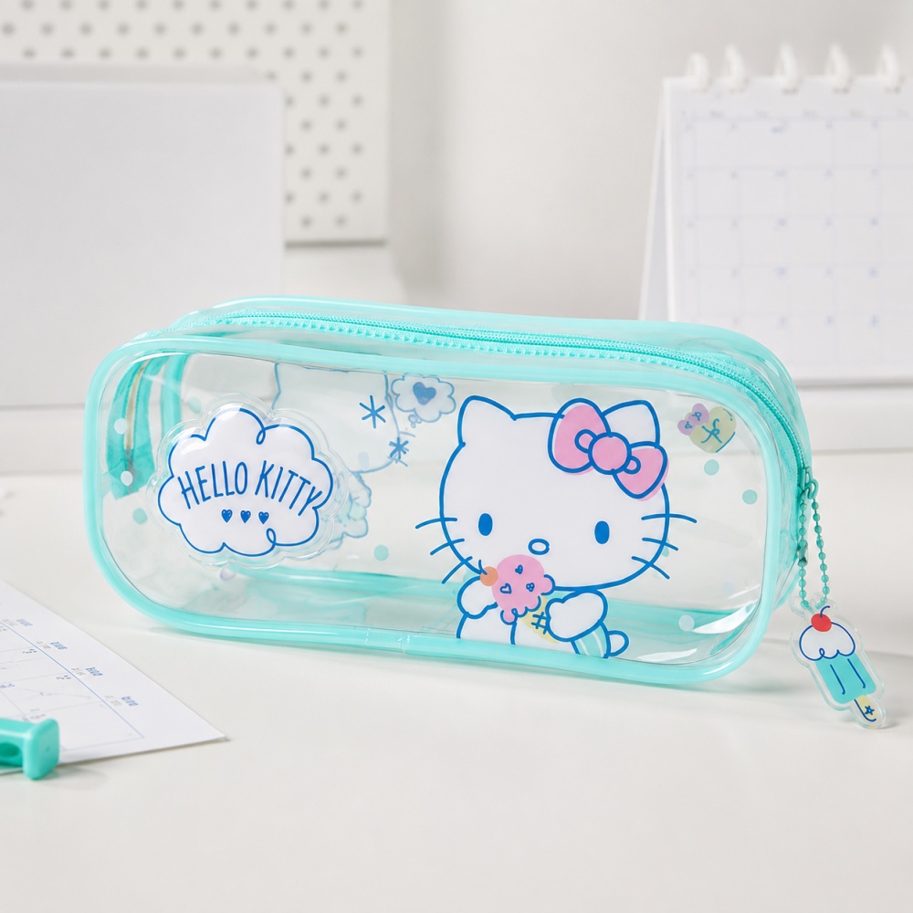 Hello Kitty Sanrio Kotak Pensi - Jelly Bag Clear Pvc ulasan dan harga