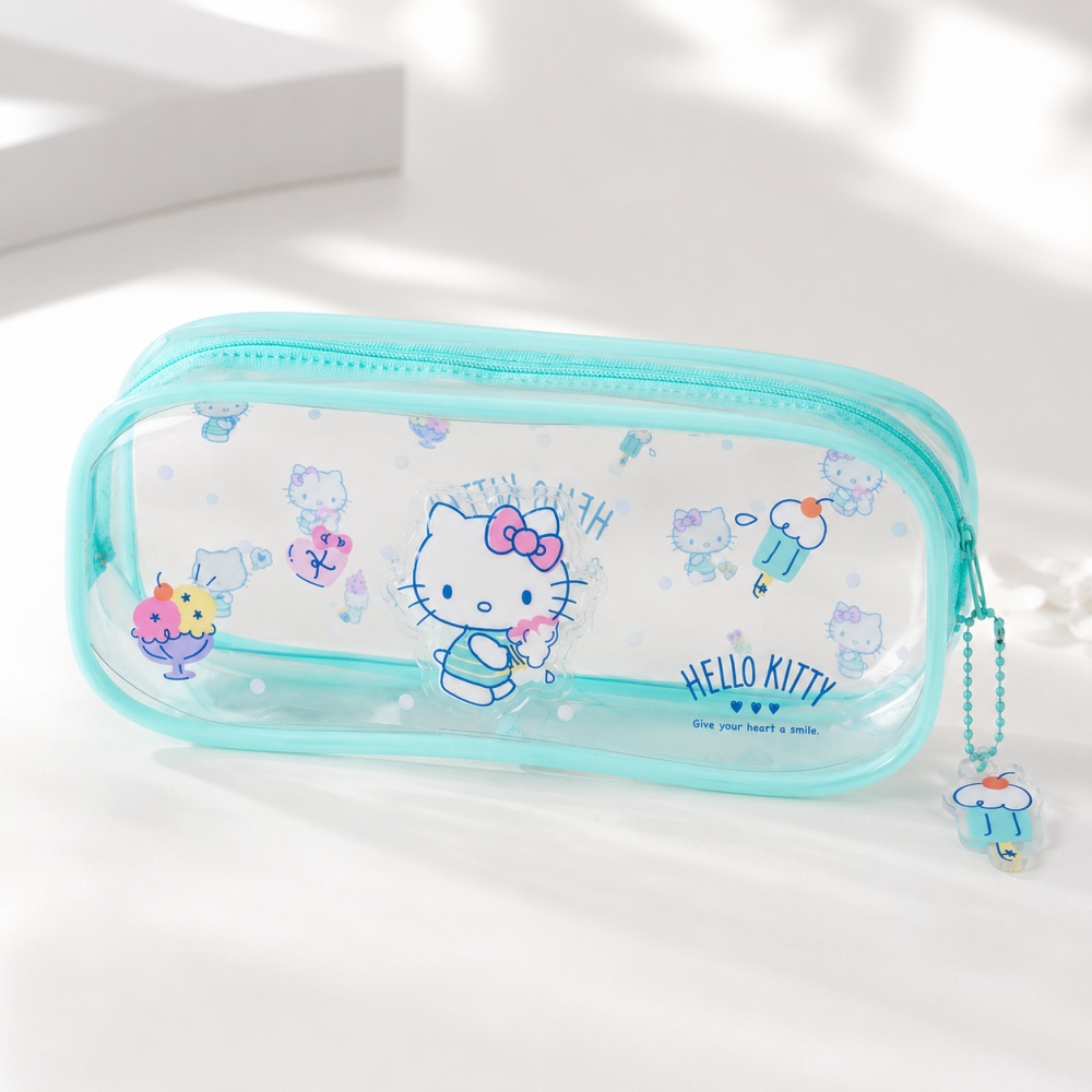 Hello Kitty Sanrio Kotak Pensi - Jelly Bag Clear Pvc ulasan dan harga