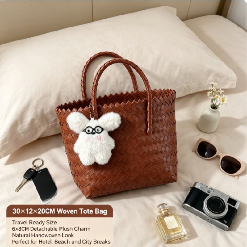 Tas Anyaman Kapasitas Besar Ga - Woven Straw Bag ulasan dan harga