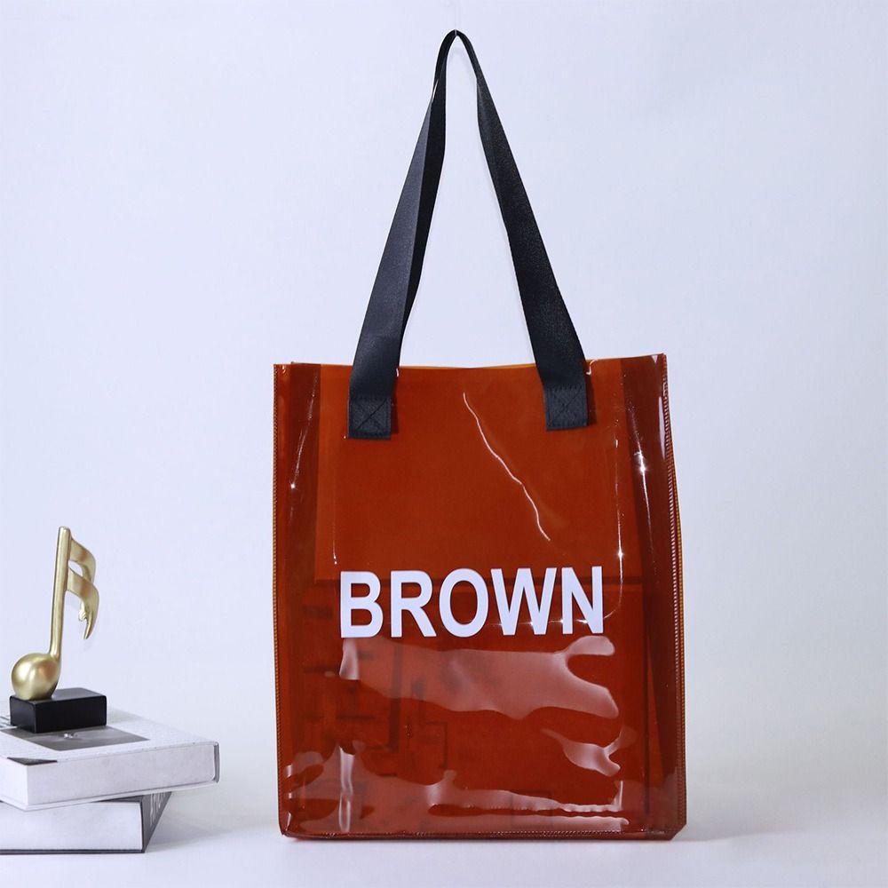 Tas Tote Transparan Tas Belanj - Jelly Bag Clear Pvc ulasan dan harga
