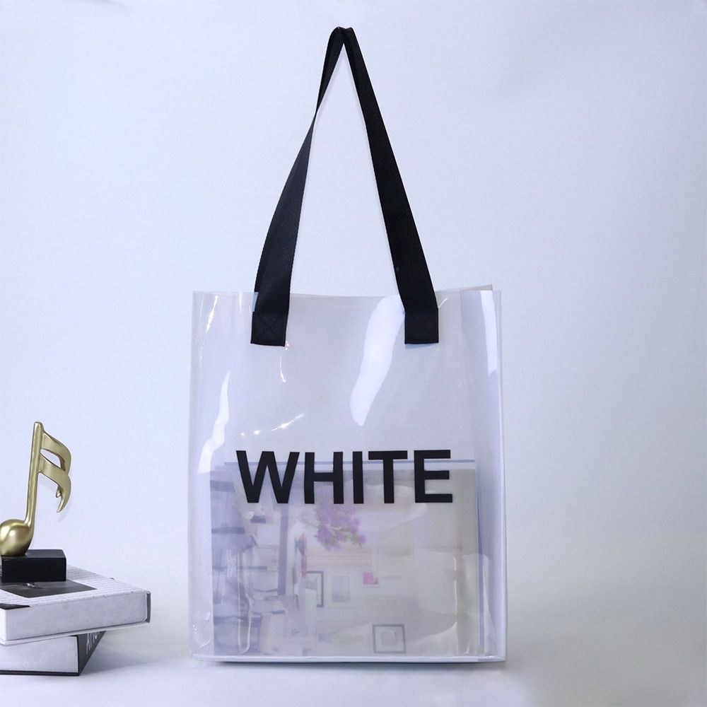 Tas Tote Transparan Tas Belanj - Jelly Bag Clear Pvc ulasan dan harga