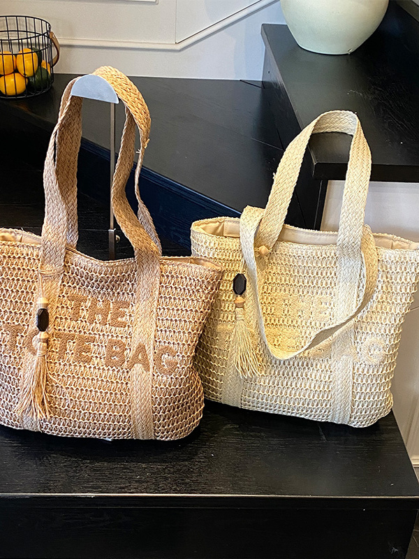 Tas Anyaman Jerami Berkapasita - Woven Straw Bag ulasan dan harga