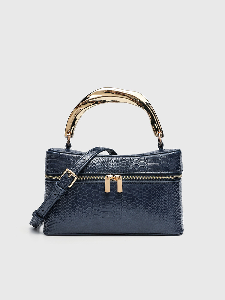 Tas Kotak Kulit PU Motif Buaya - Women Vanity Bags ulasan dan harga