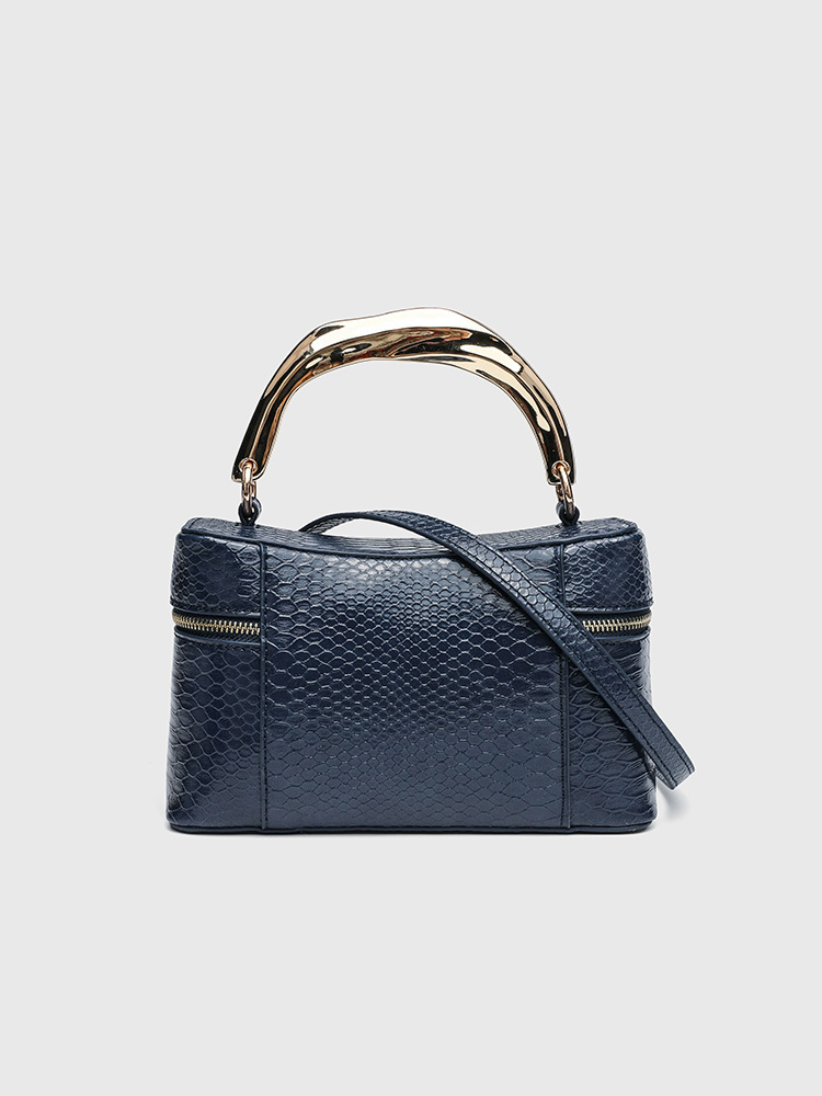 Tas Kotak Kulit PU Motif Buaya - Women Vanity Bags ulasan dan harga