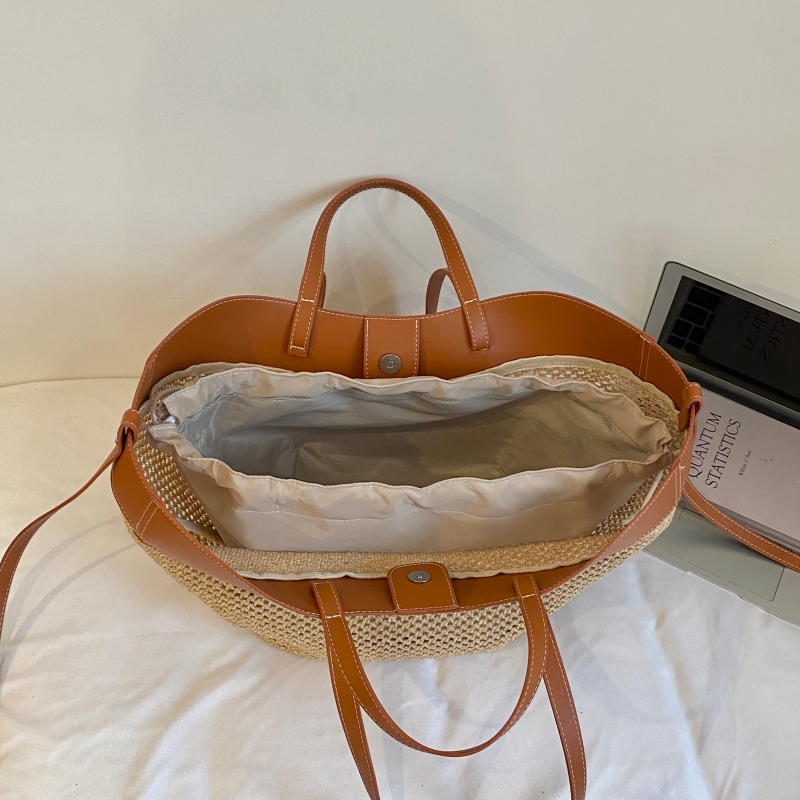 Tas Tote Besar Rajut Jerami Be - Woven Straw Bag ulasan dan harga
