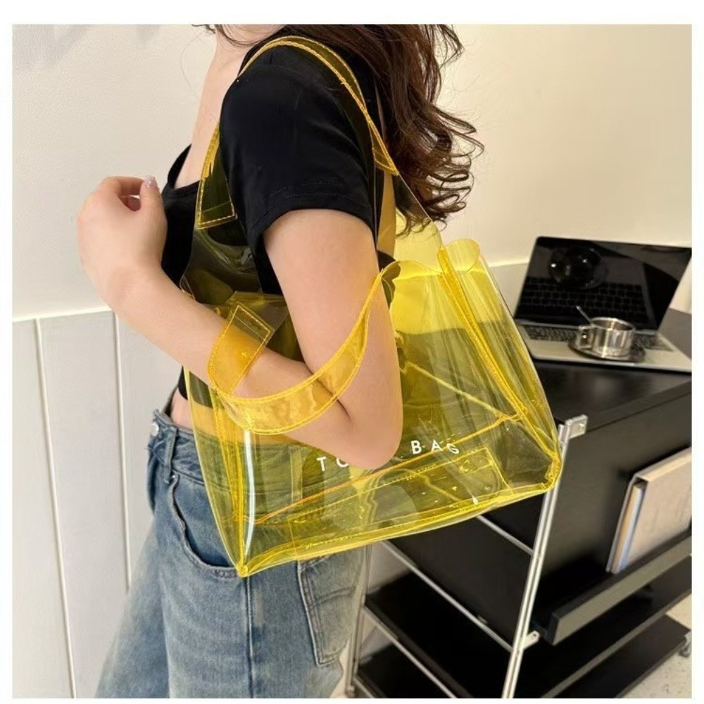 Tas Bahu Transparan PVC Fashio - Jelly Bag Clear Pvc ulasan dan harga