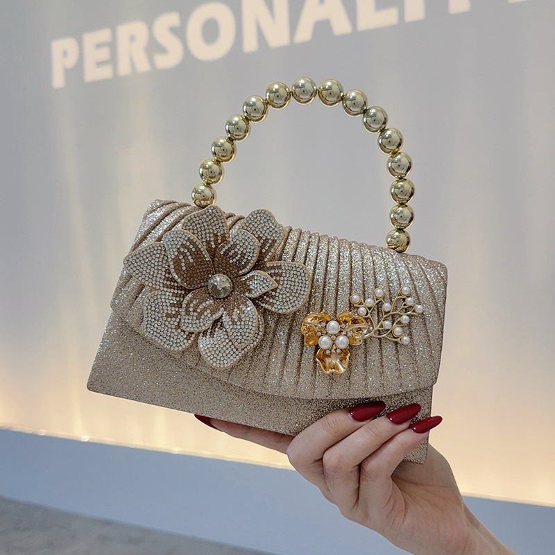 Tas Makan Malam Berlian Berkil - Women Bags Golden ulasan dan harga