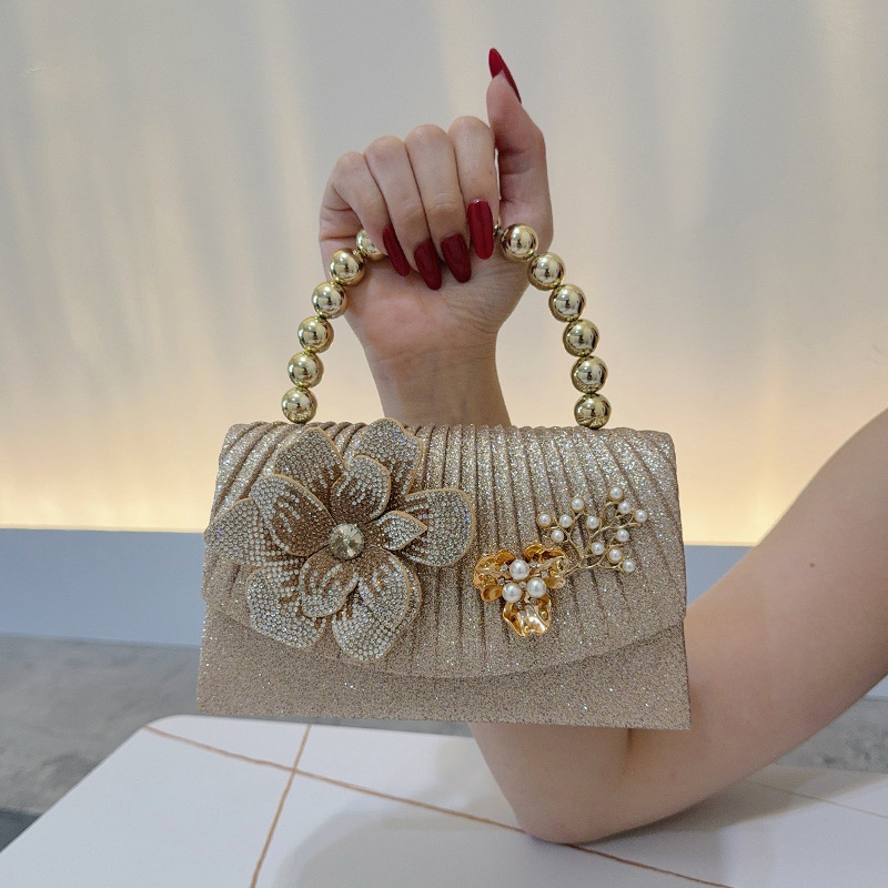 Tas Makan Malam Berlian Berkil - Women Bags Golden ulasan dan harga