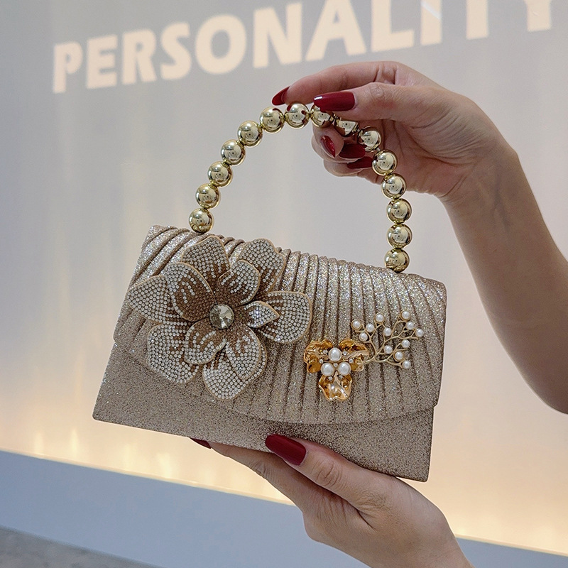 Tas Makan Malam Berlian Berkil - Women Bags Golden ulasan dan harga