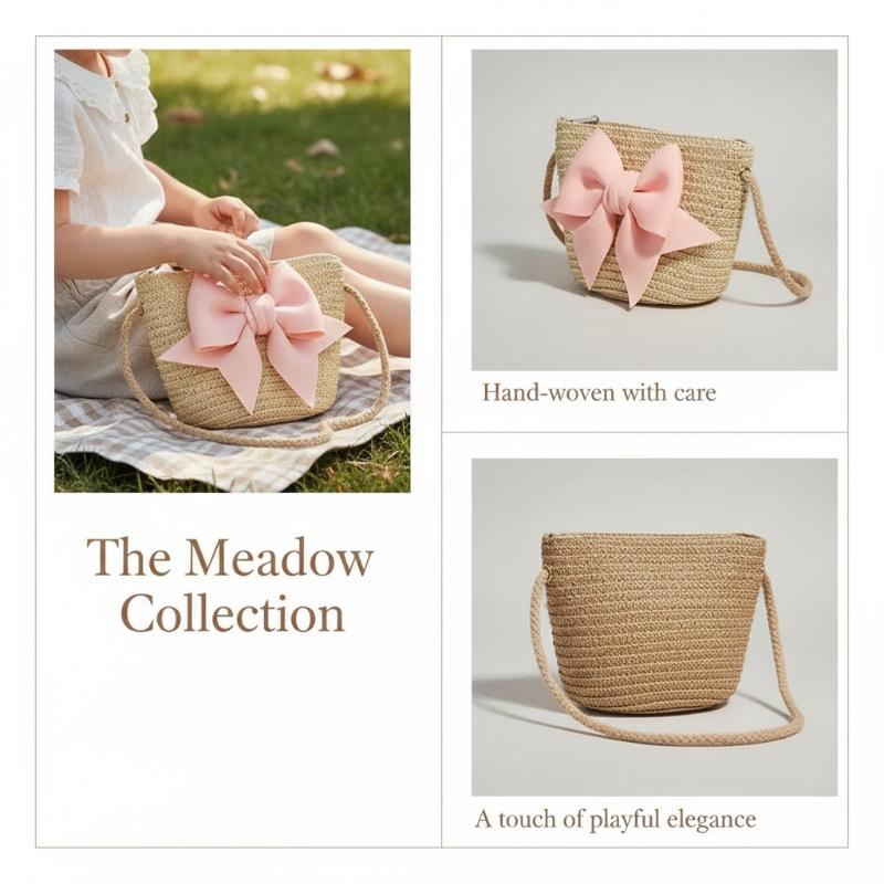 Tas Bahu Jerami Anyaman untuk  - Woven Straw Bag ulasan dan harga